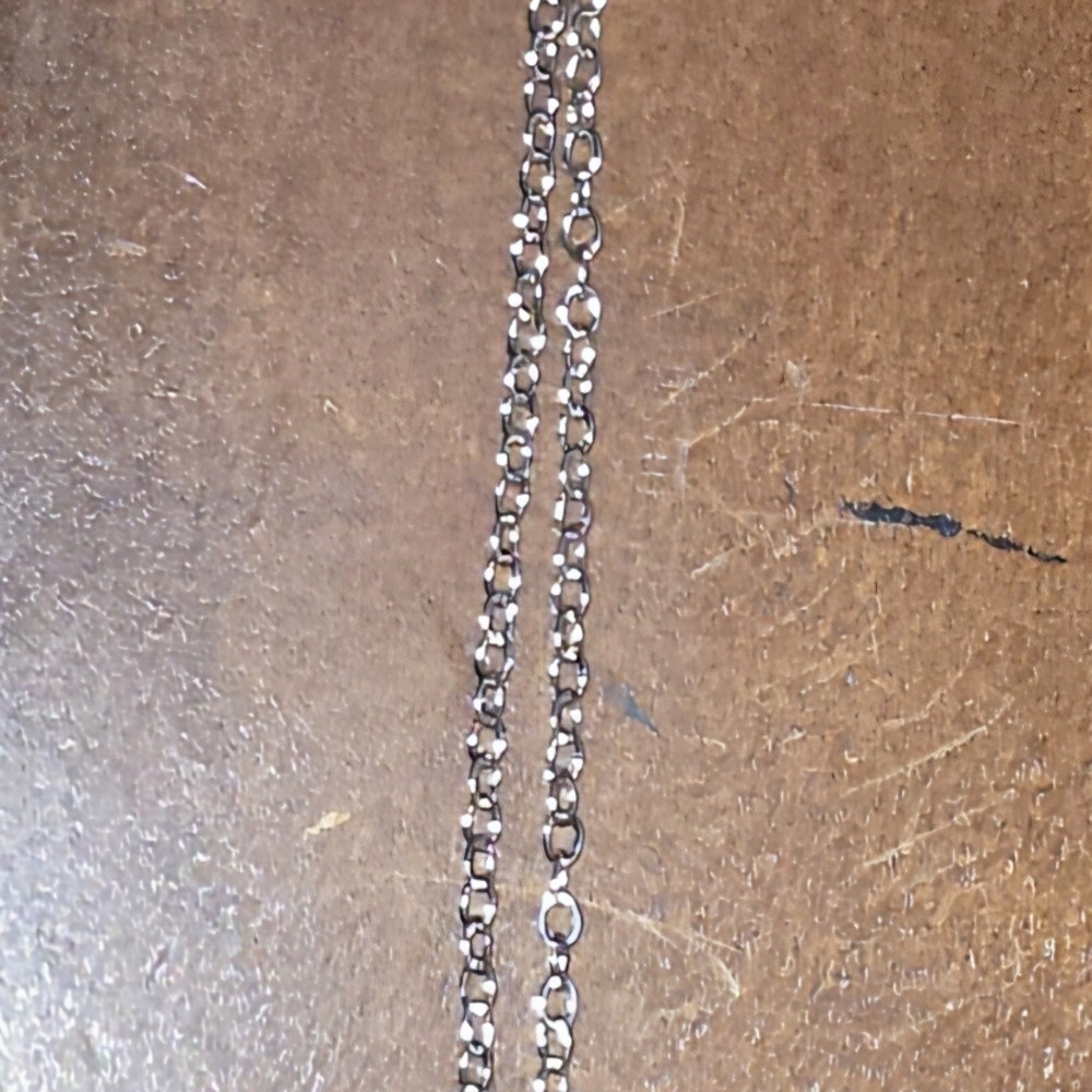 7 Chakra Silver Chain Necklace